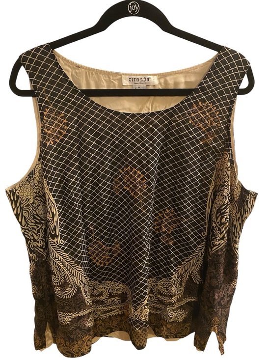 Citron Santa Monica Tops - Citron~Santa Monica 
Silk Tunic Tank Top
Size 1X
NWOT